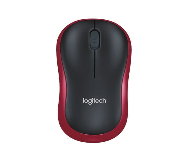 Nowa MYSZ LOGITECH M185 Bezprzewodowa Czarno-Czerwona NANO USB